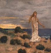 Pierre Puvis de Chavannes, Woman on the Beach